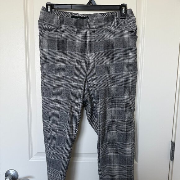 Torrid Glen Plaid Work Pants – Size 24R – Tapered Leg, Stretch Waist - Picture 1 of 3